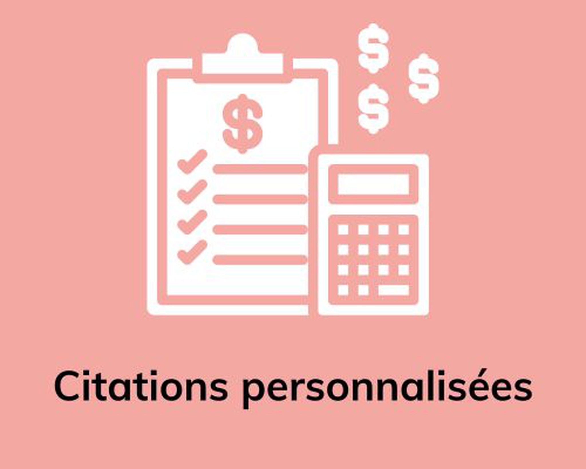 Citations personnalisées pour les professionnels