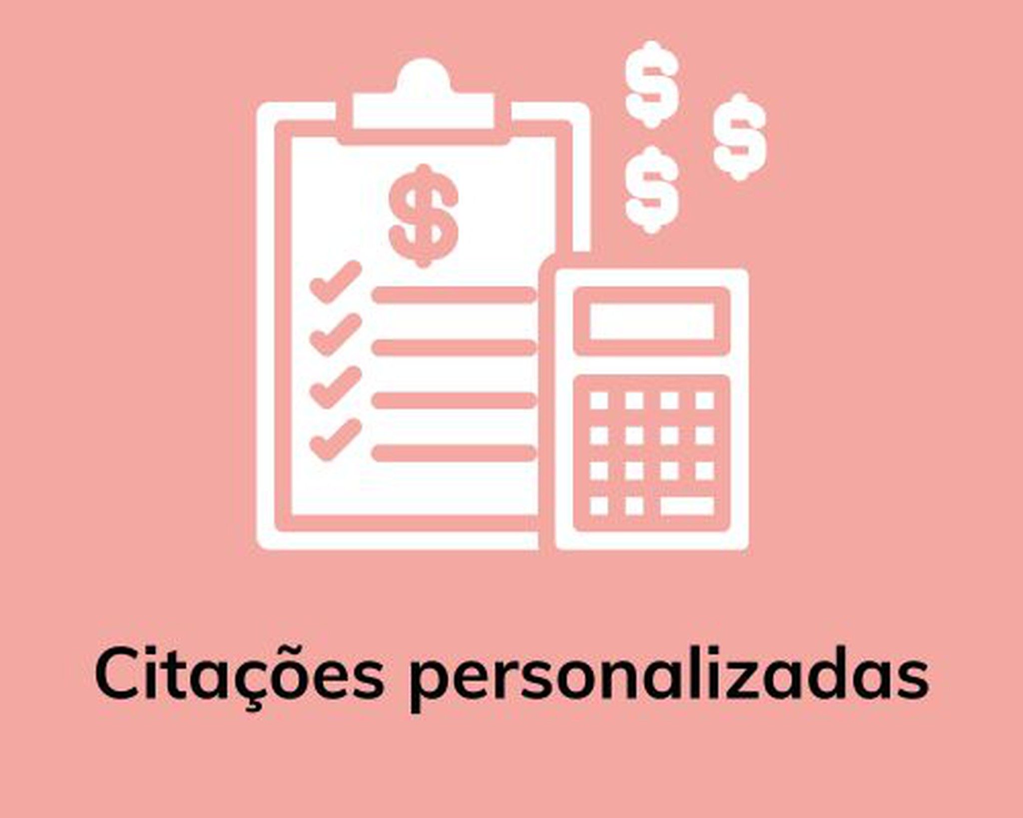 Citações personalizadas para profissionais