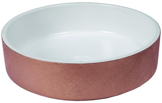 Lavabo Glam White&Copper 38x38x11