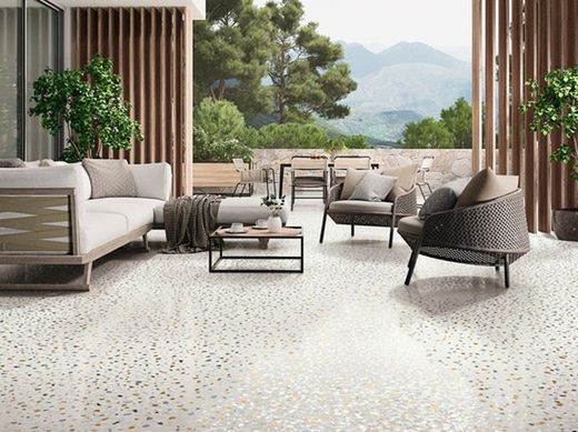 Carreaux de porcelaine finis Terrazzo
