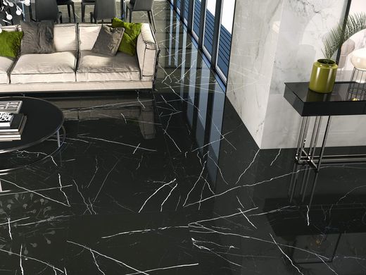 1815 Sienne Polie Rectifiée 98x98 Noir