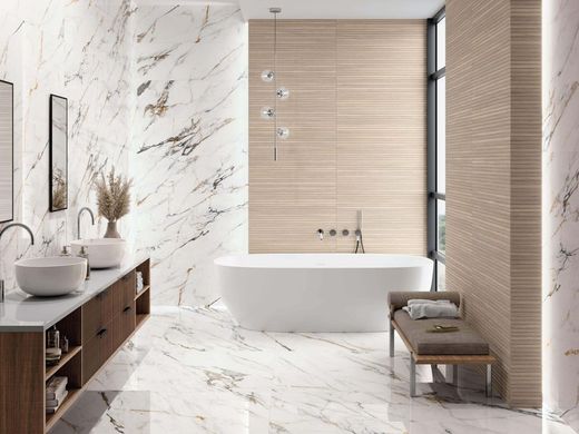 Firenze retificado polido 1840 98x98 ouro Calacatta