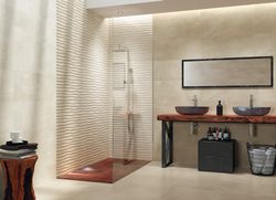 8200 Manhattan Non Rectifié 33,3x80 Gaufré Crème