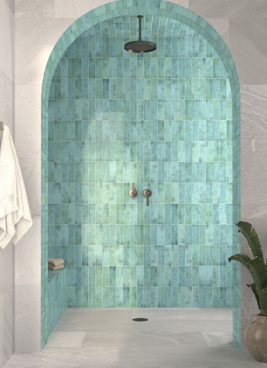 Poterie turquoise 6,5 x 20