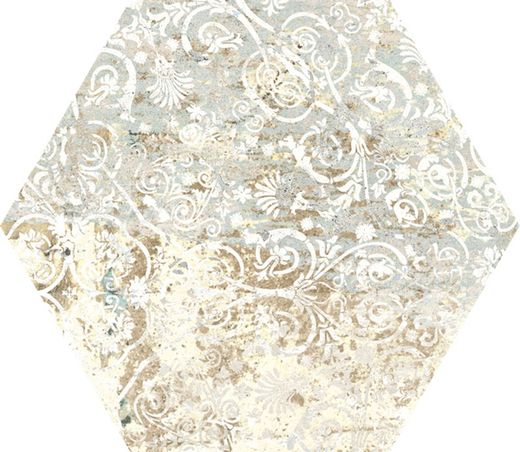 Tapis Sable Hexagone 25x29