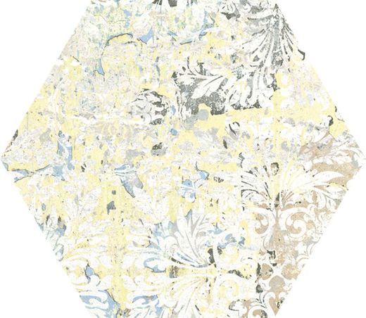 Tapis Sable Hexagone 25x29