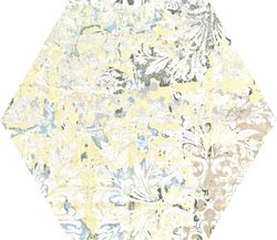 Tapis Sable Hexagone 25x29