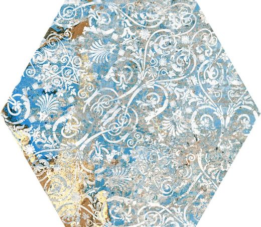 Tapis Vestige Hexagone 25x29