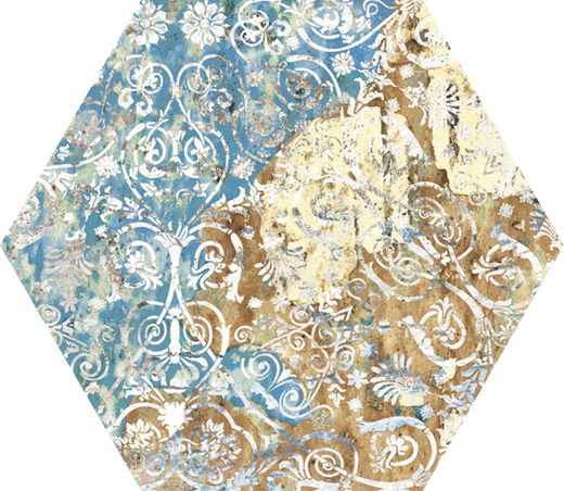 Tapis Vestige Hexagone 25x29