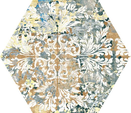 Tapis Vestige Hexagone 25x29