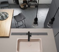 Pia retangular Suria Pergamon fosca