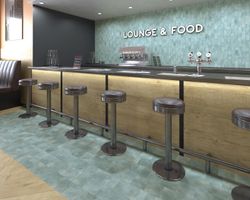 Groenlândia Azul-petróleo Mate 6,4x22,3