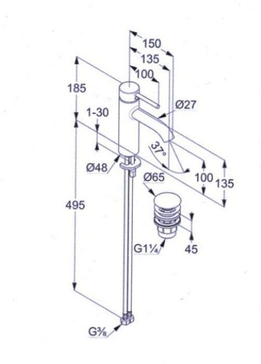 Robinet de lavabo Bozz
