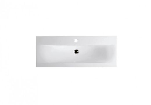 Lavabo suspendido Clever 100x39 cm blanco