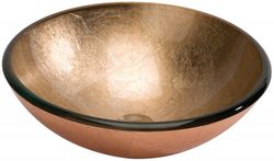 Lavabo Foglio Di Rame 42x42x14,5