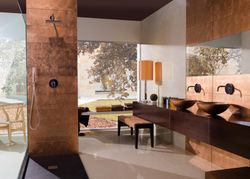 Lavabo Foglio Di Rame 42x42x14,5