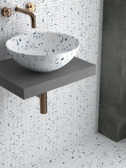 Lavabo Fragmenta bleu 40x40x15