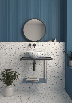 Lavabo Fragmenta bleu 40x40x15
