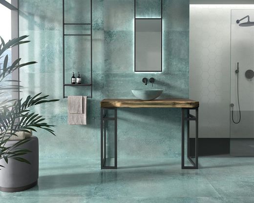 Lavatório magnético menta 40x40x15