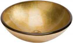 Lavabo Feuille d'Or 42x42x14,5