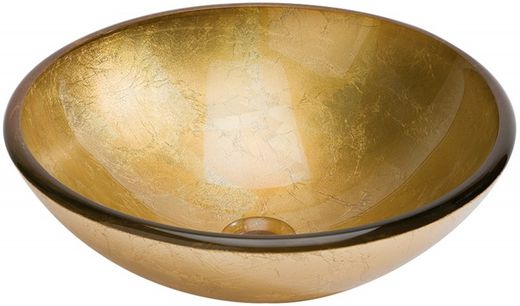 Lavabo Feuille d'Or 42x42x14,5