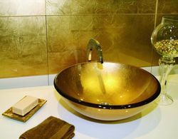 Lavabo Feuille d'Or 42x42x14,5
