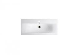 Lavabo suspendido Clever 90x39 cm blanco