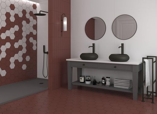 188681 - Plat grenat mat 7,5x30