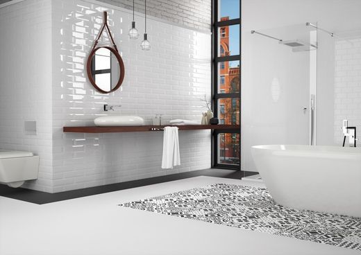 Lunette Manhattan blanc brillant 7,5x30