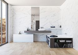 Marbré Blanc Mat 30x90