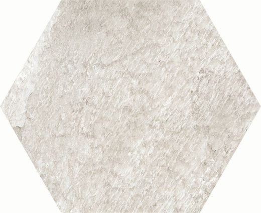 Oberon White Hexagonal Antideslizante 48x56