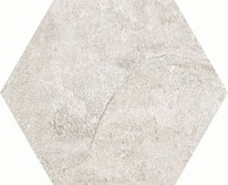 Oberon White Hexagonal Antideslizante 48x56