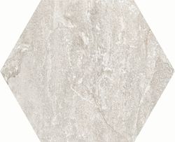 Oberon White Hexagonal Antideslizante 48x56