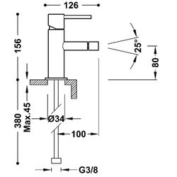 ÉTUDE Robinet de bidet monocommande