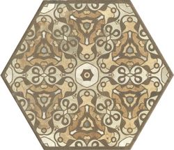 Timbre Terre Hexagone 25x29