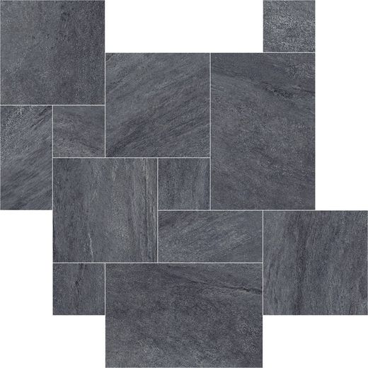 Tracia Charcoal Modulaire 44x66 Antidérapant